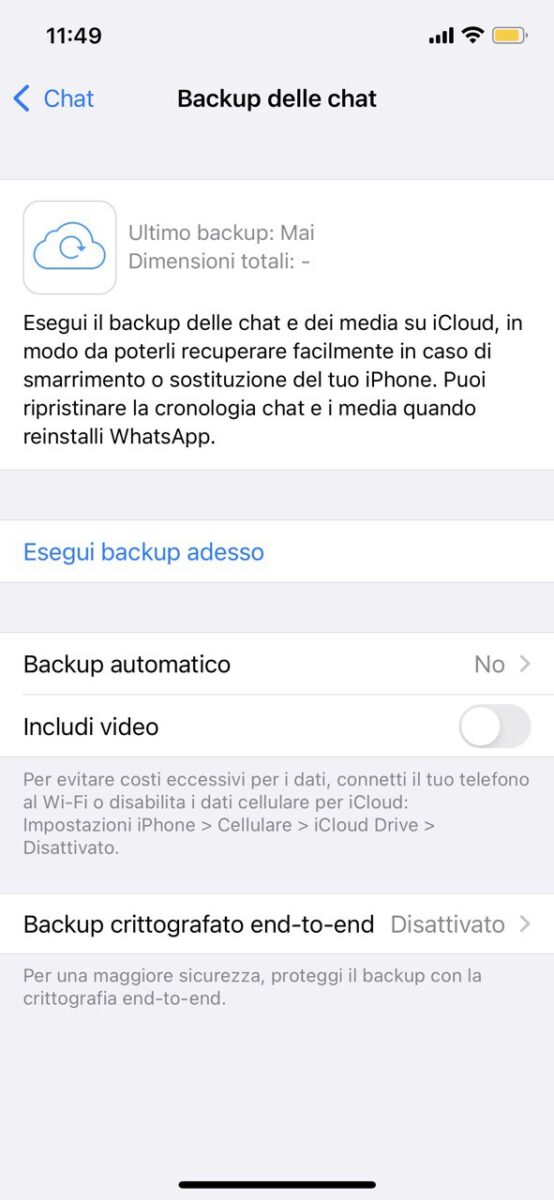 WhatsApp trasferirà le chat sul nuovo iPhone senza iCloud