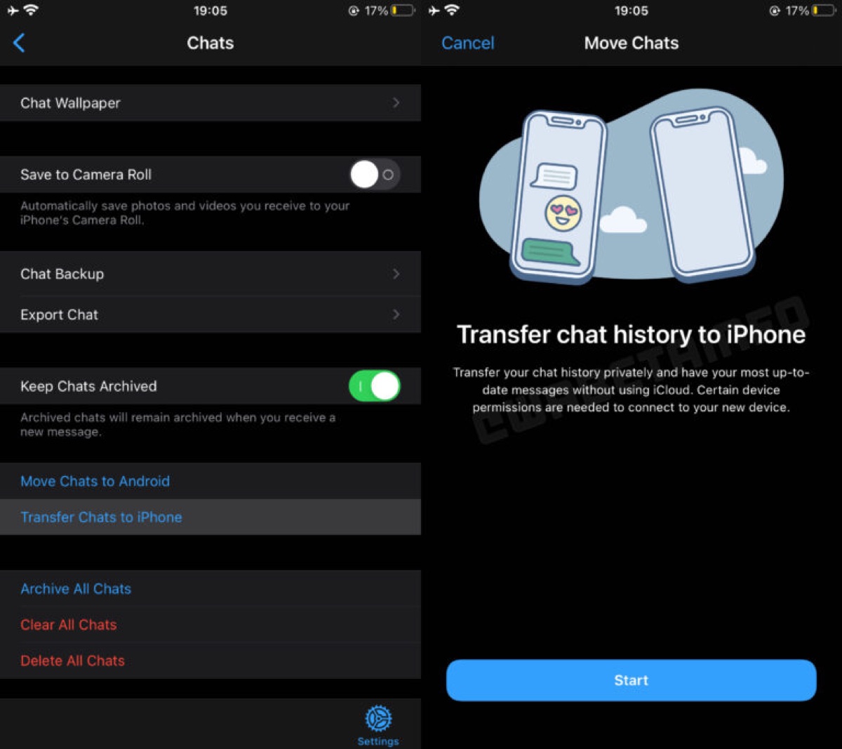 WhatsApp trasferirà le chat sul nuovo iPhone senza iCloud