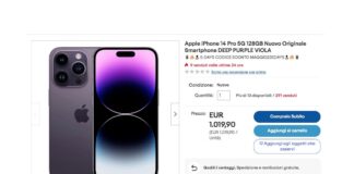 Su eBay iPhone 14 Pro 128 GB in sconto a 919 € grazie ad un codice