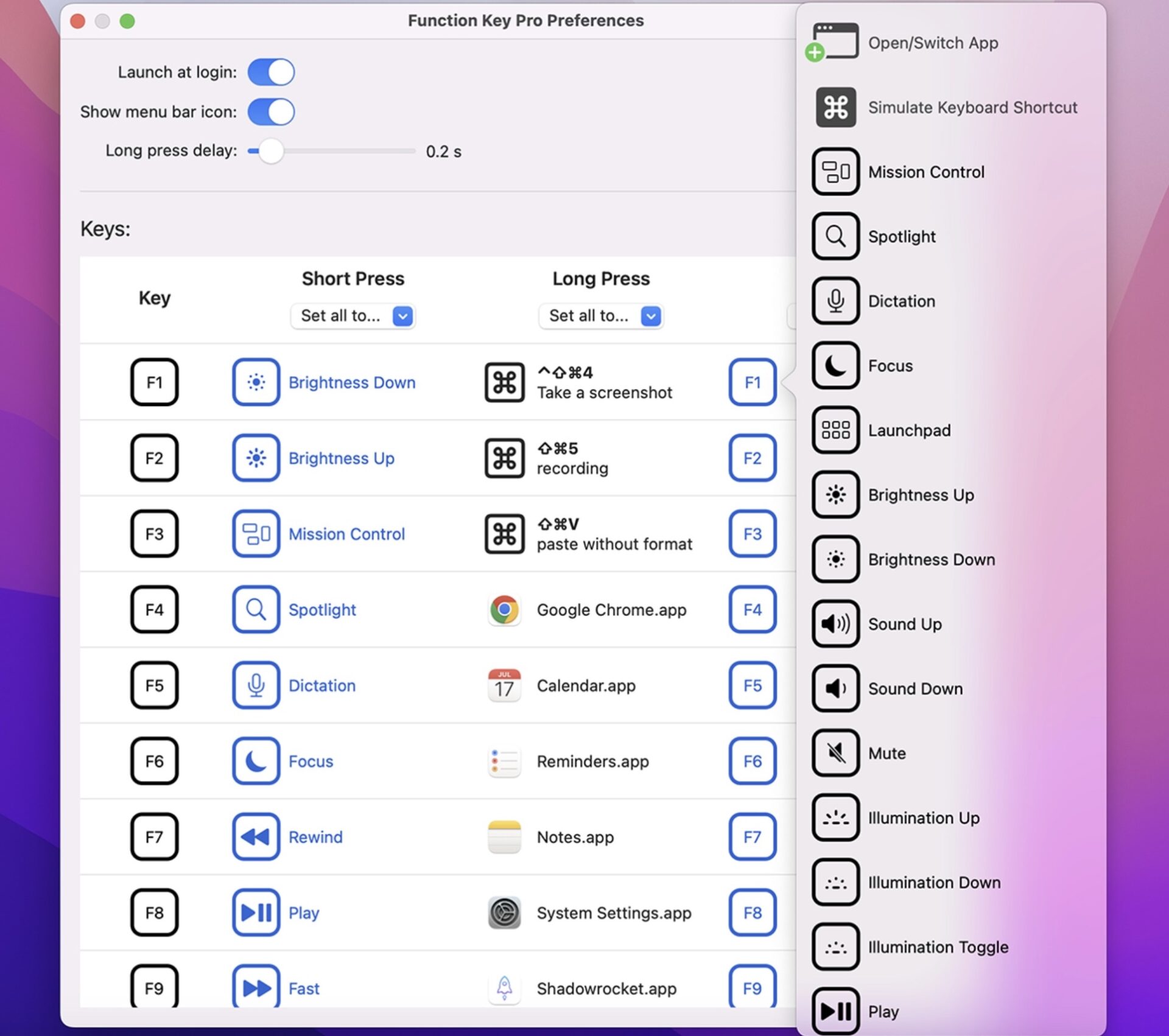 Function Key Pro, aumentate la produttività su Mac con poco più di 1 ...