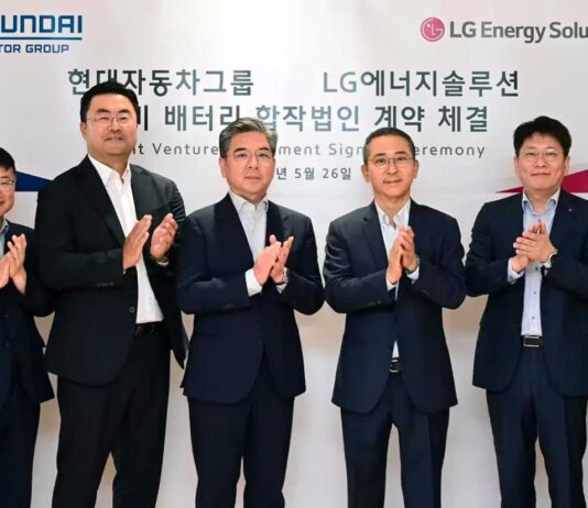 Hyundai e LG, joint venture per la produzione di batterie per auto elettriche