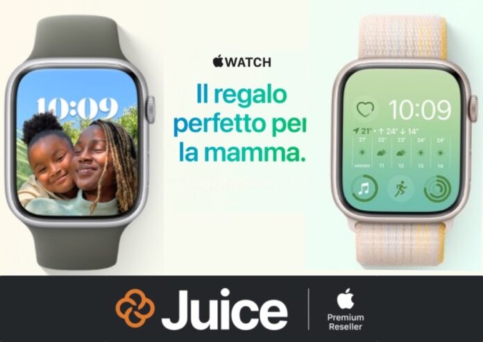 Da Juice Apple Watch per la Festa della Mamma da 14,11€ al mese