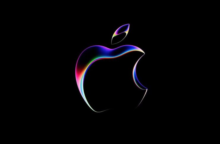 mela nera logo apple
