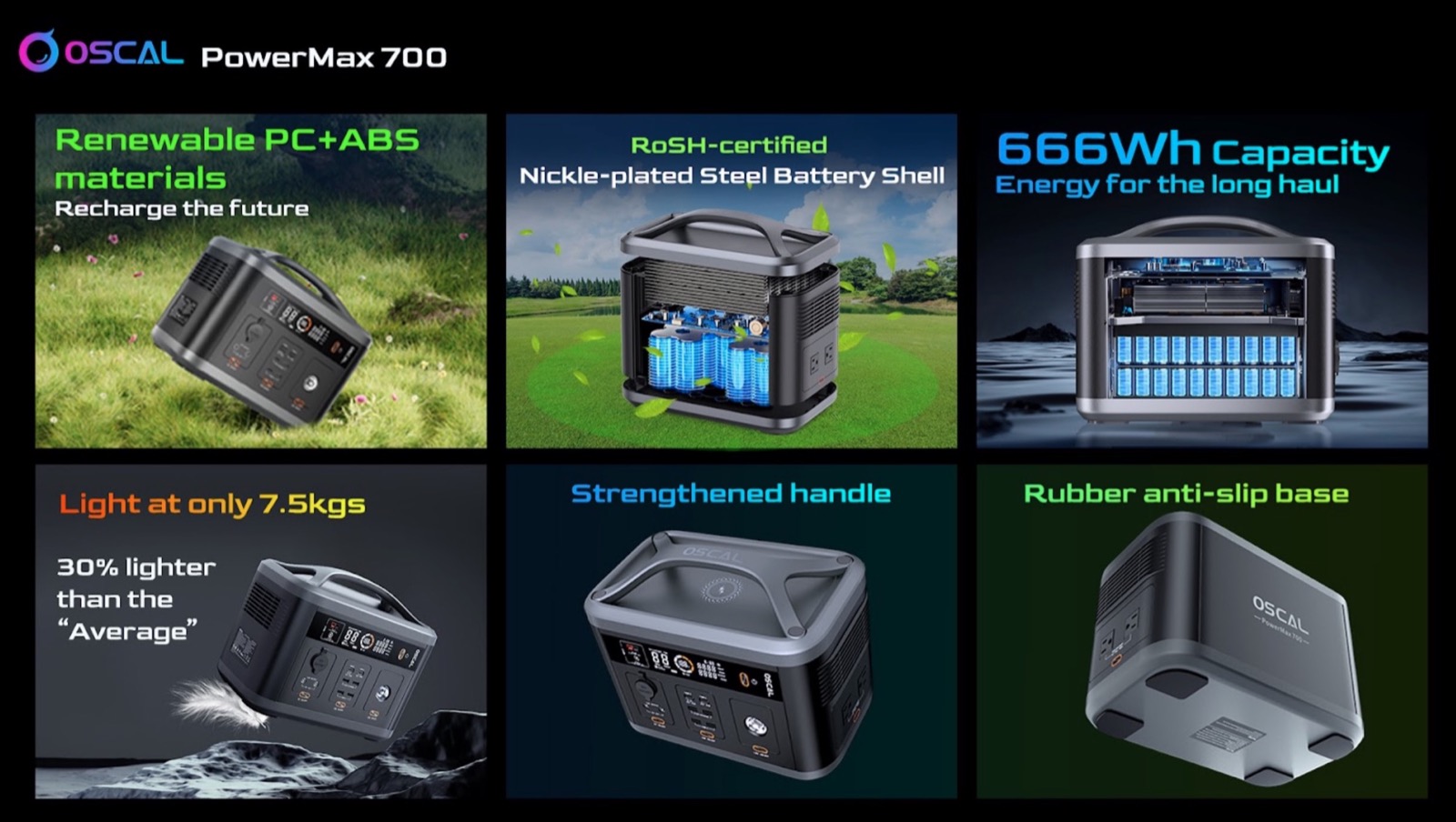 Oscal PowerMax 700 è la stazione energetica definitiva Oscal PowerMax 700 è la stazione energetica definitiva