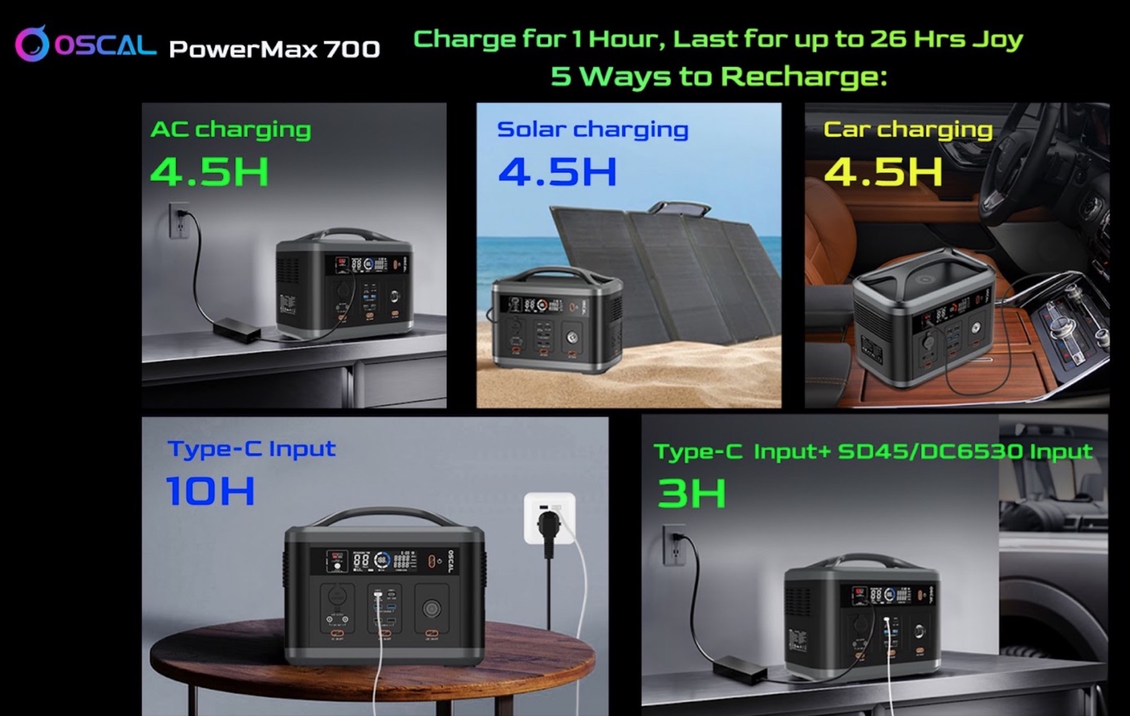 Oscal PowerMax 700 è la stazione energetica definitiva Oscal PowerMax 700 è la stazione energetica definitiva