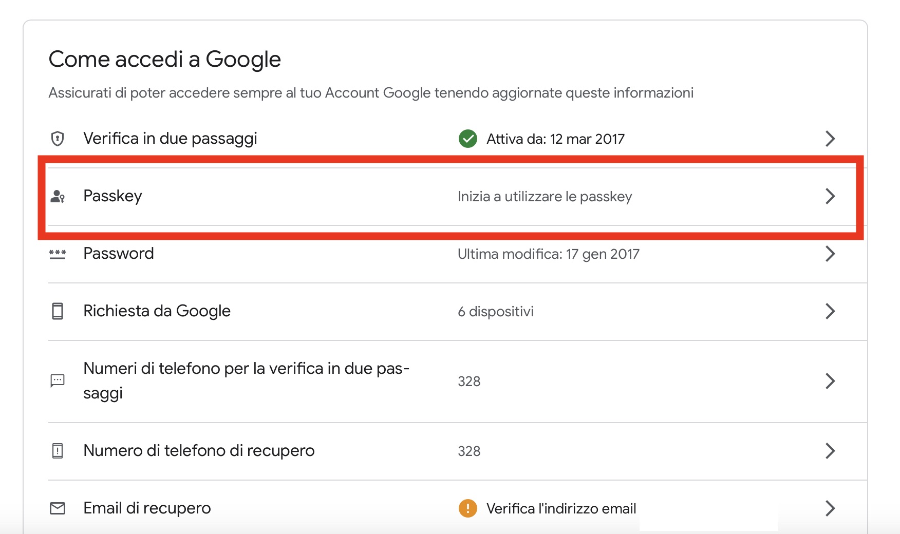 Google adotta Passkey per sostituire le password