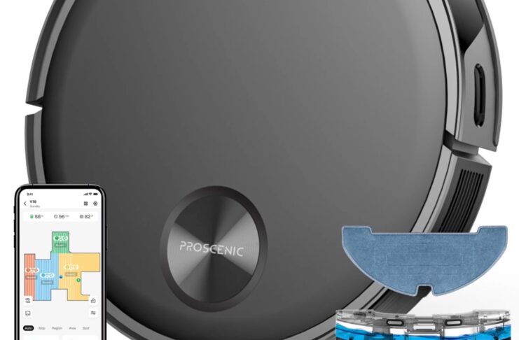 L'aspirapolvere robot Proscenic V10 mappa la casa, ora a metà prezzo