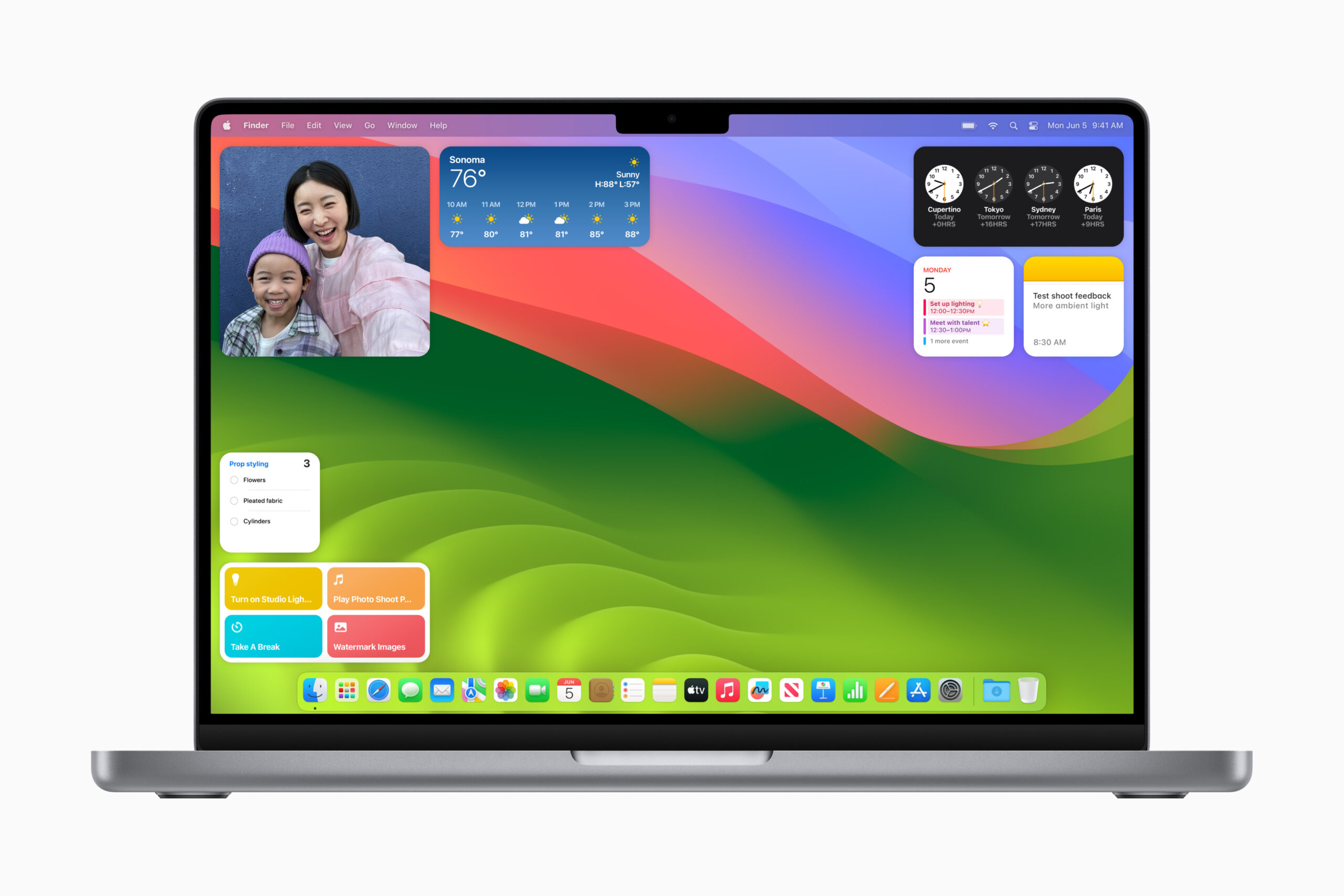 Apple svela macOS 14 Sonoma con widget fluttuanti e videoconferenze smart