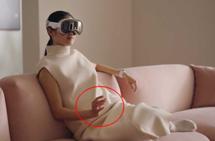 Le gesture per controllare Apple Vision Pro