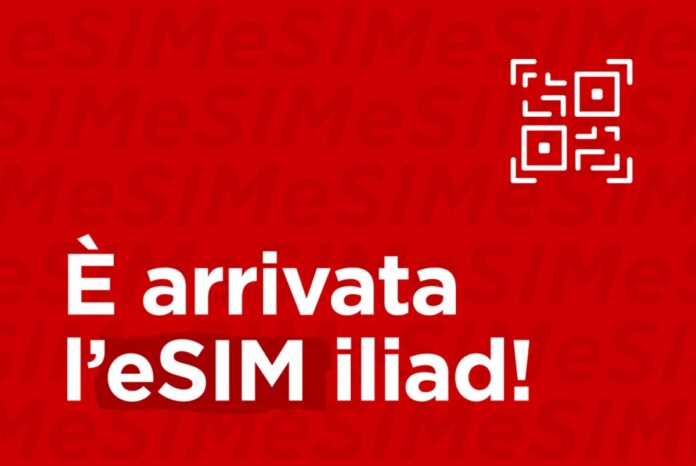 Iliad rilascia la eSim per abbonarsi senza SIM fisica