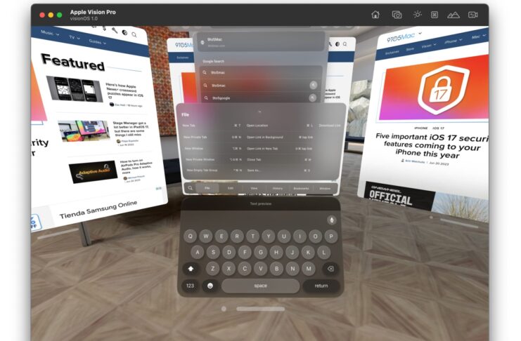 VisionOS svela app, finestre e interfaccia di Vision Pro
