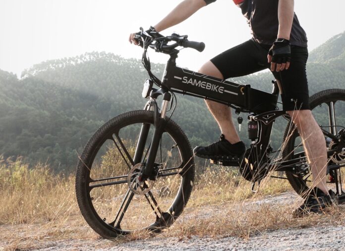 SAMEBIKE LO26-II, mountain bike elettrica pieghevole sconto a metà prezzo