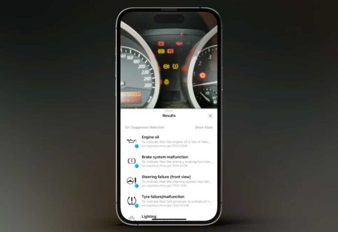 iOS 17 comprende il significato delle spie nell'auto