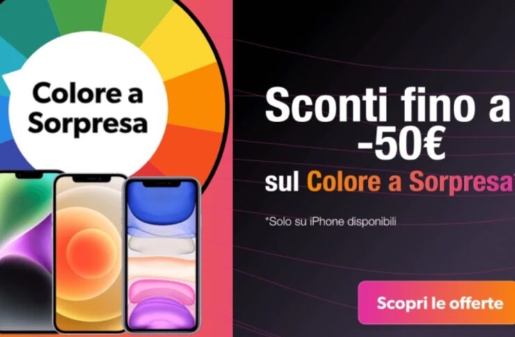 iPhone scontati fino a -50€ con il Colore a Sorpresa. Su TrenDevice solo per pochi giorni