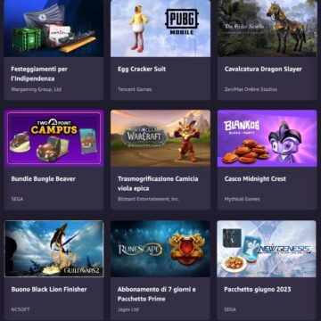 I bonus in regalo questi giorni con Amazon Prime Gaming