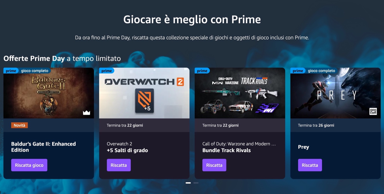 I bonus in regalo questi giorni con Amazon Prime Gaming I bonus in regalo questi giorni con Amazon Prime Gaming