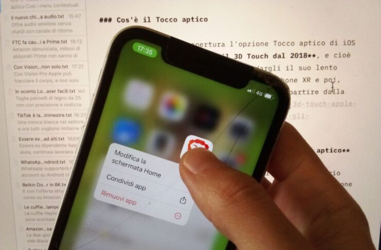 iOS 17 mette il turbo al Tocco aptico