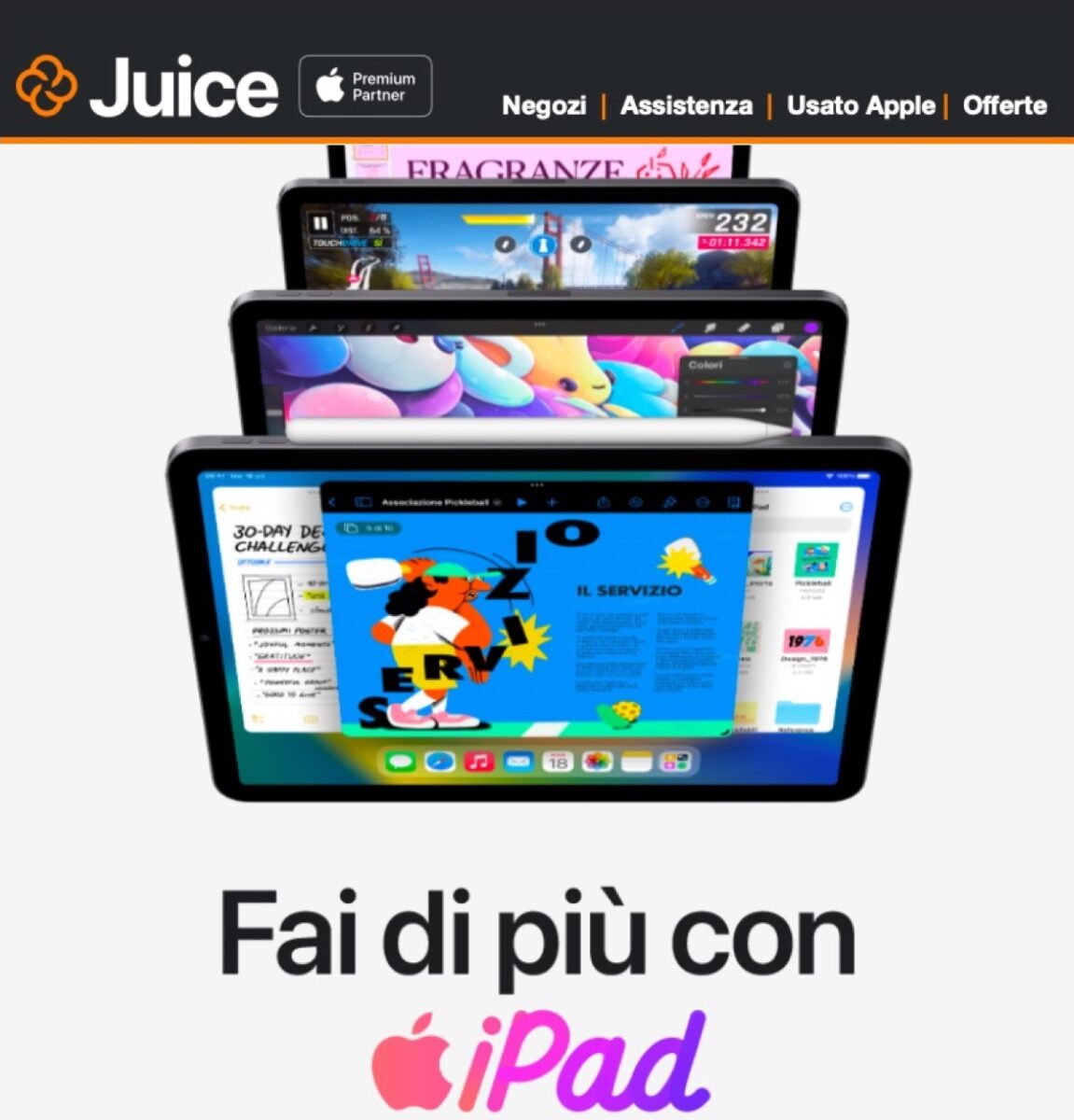 Da Juice tutti gli iPad per fare tutto in sconto anche a rate