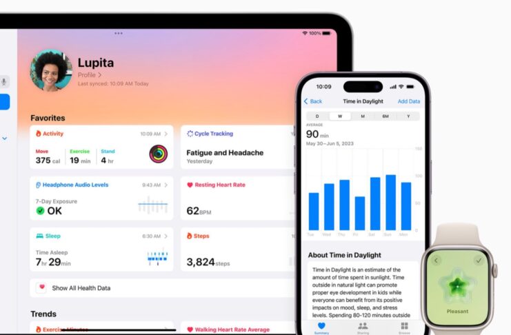 Salute mentale e miopia, Apple ha le soluzioni