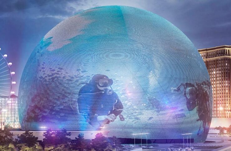 Sphere è la cupola video LED gigante per film e concerti