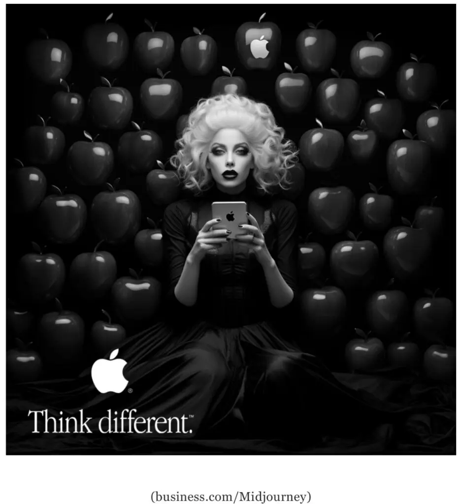 Think Different, la campagna pubblicitaria Apple reimmaginata da una IA per il 2023