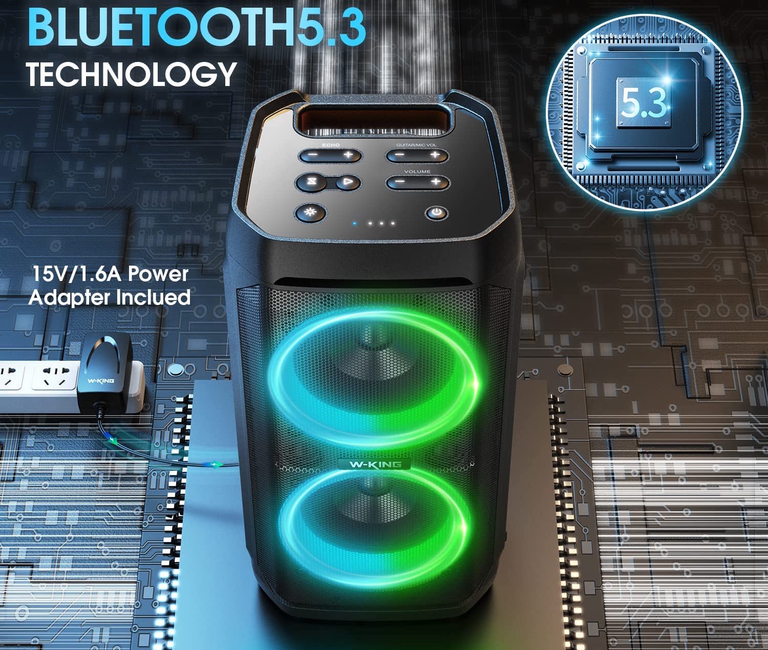 W-KING è l'altoparlante bluetooth da 100W per animare le serate, in sconto di 100 euro su Amazon