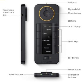 Xencelabs Quick Keys, telecomando Smart per le scorciatoie al Mac