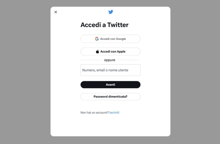 Twitter blocca la visione dei tweet ai non registrati
