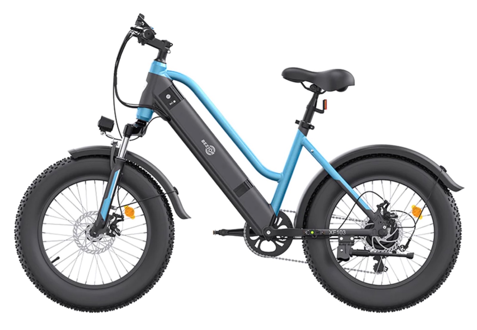 BEZIOR XF103, mountain bike elettrica con ruote fat scontata di 600 €