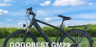 Sconto GOGOBEST GM29, bici elettrica da città con portapacchi