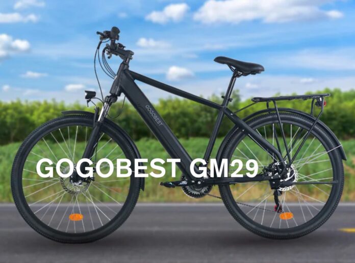 Sconto GOGOBEST GM29, bici elettrica da città con portapacchi