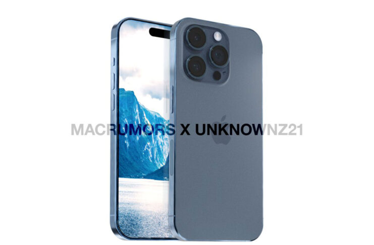 L'iPhone 15 Pro previsto in blu