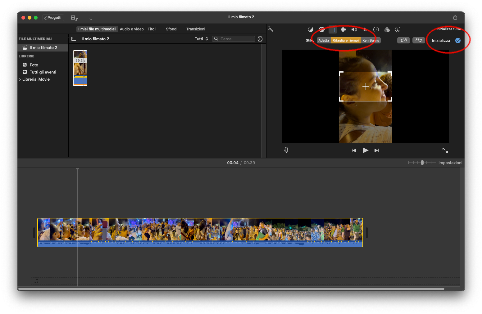 Come convertire un video da verticale in orizzontale con iMovie su Mac