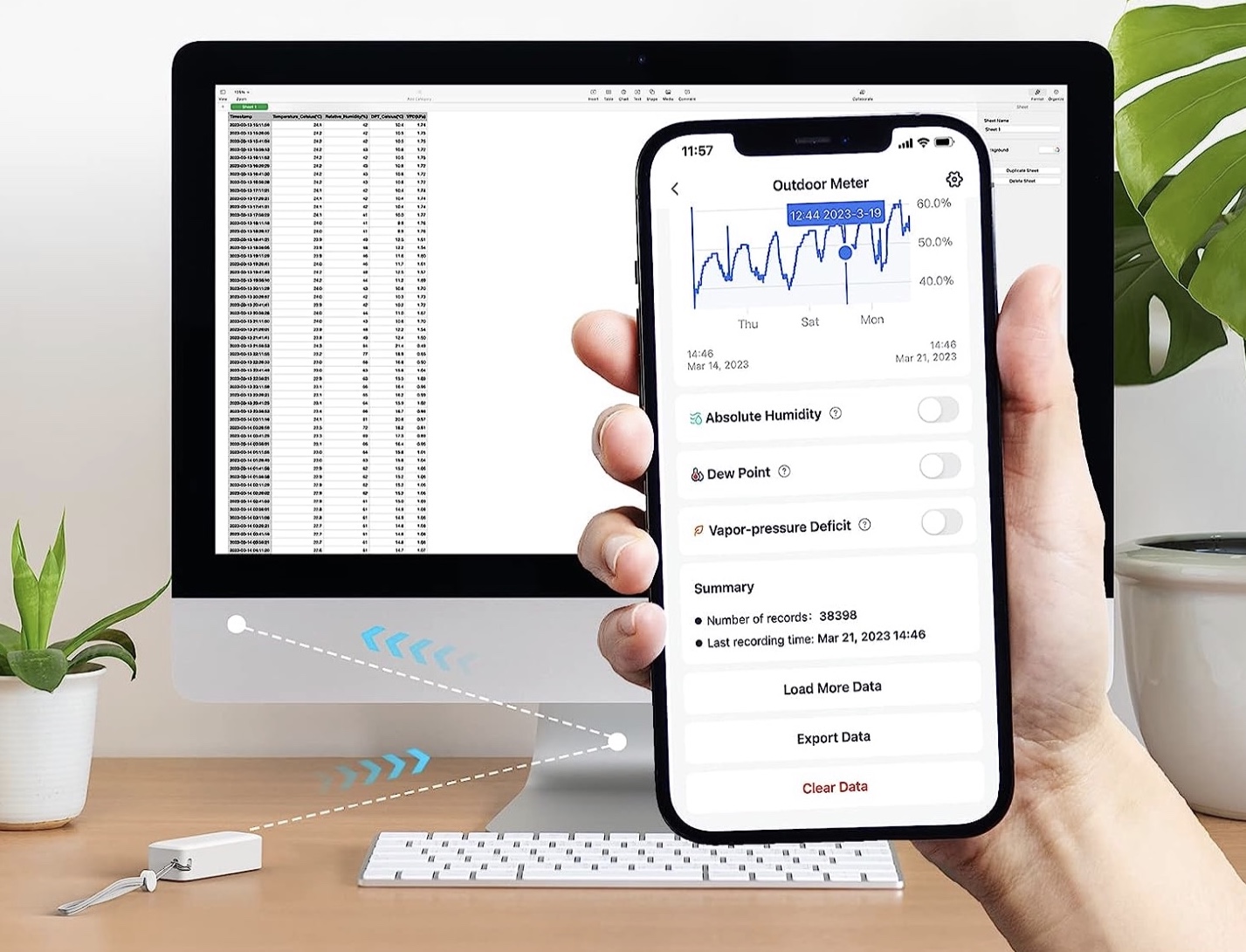 Il Termometro igrometro wireless SwitchBot IP65 funziona all’esterno e con lo smartphone Il Termometro igrometro wireless SwitchBot IP65 funziona all’esterno e con lo smartphone
