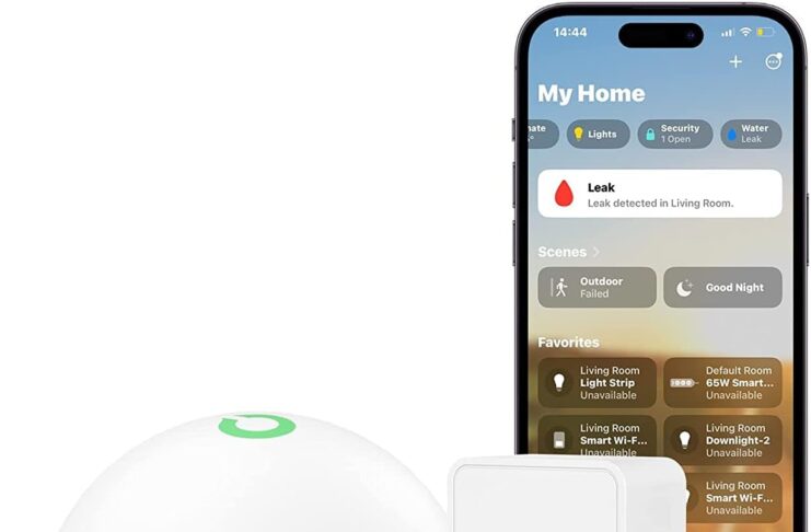 Il sensore Meross che rileva le perdite d'acqua compatibile con HomeKit è su Amazon