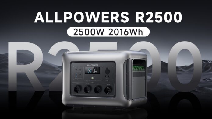 Allpowers R2500, stazione energetica portatile in sconto di 300 euro