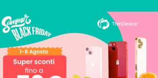 Summer Black Friday TrenDevice, fino a -70€ su iPhone, iPad e Mac, fino all’8 Agosto