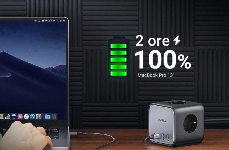 Su Amazon la presa UGREEN DigiNest GaN che rivoluziona la ricarica multipla