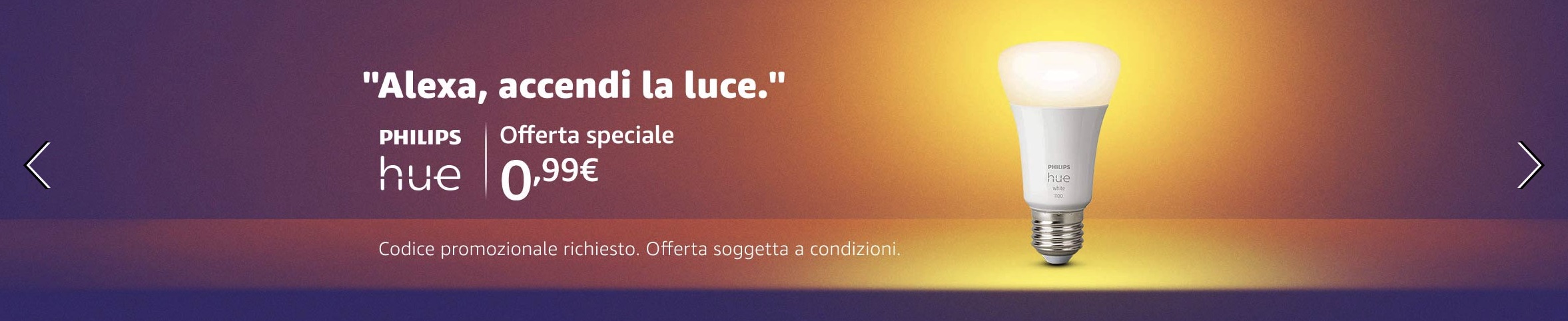 Su Amazon rubate una lampada smart Philips Hue a 99 centesimi