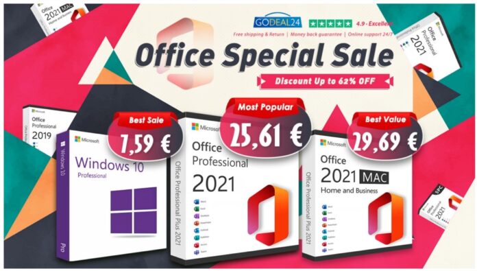 Microsoft Office 2021, licenza originale per Mac e PC a partire da 13 €