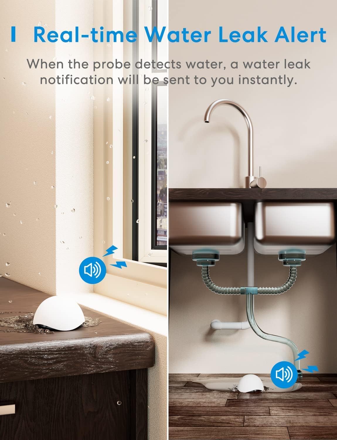 Il sensore Meross che rileva le perdite d'acqua compatibile con HomeKit è su Amazon