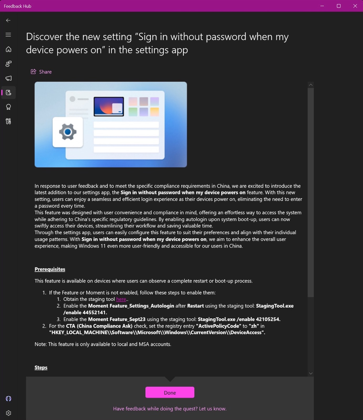 A Microsoft sfugge lo strumento per attivare funzioni segrete di Windows 11