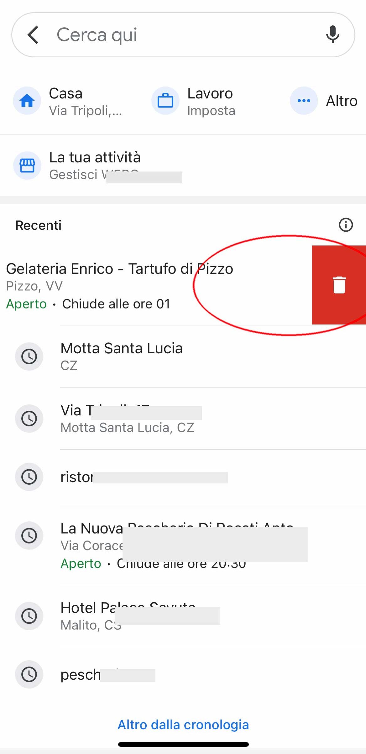 Come cancellare le ricerche recenti in Google Maps su iPhone e iPad Come cancellare le ricerche recenti in Google Maps su iPhone e iPad
