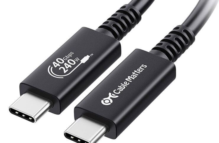 Cable Matters, un cavo USB-C da 240W compatibile con USB-C e Thunderbolt 4