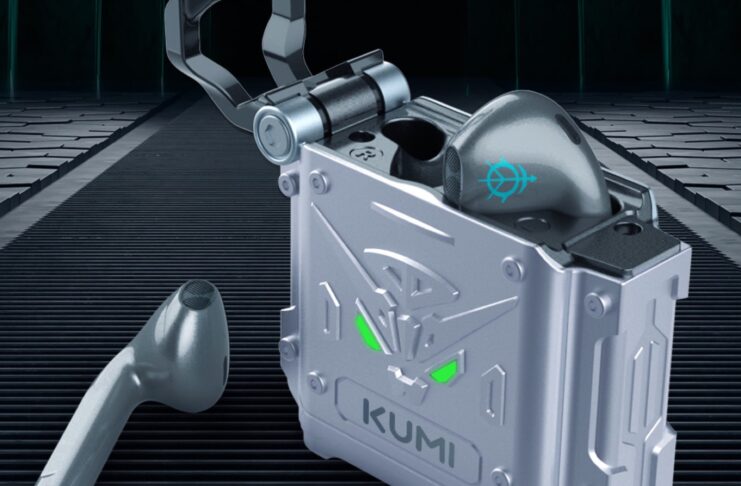 KUMI Mech X3, in offerta gli auricolari con custodia stile gaming