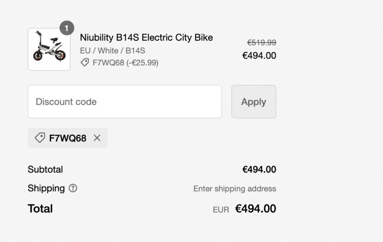 Solo 664 € bici elettrica pieghevole Niubility B14S, eleganza nella mobilità urbana Solo 664 € bici elettrica pieghevole Niubility B14S, eleganza nella mobilità urbana