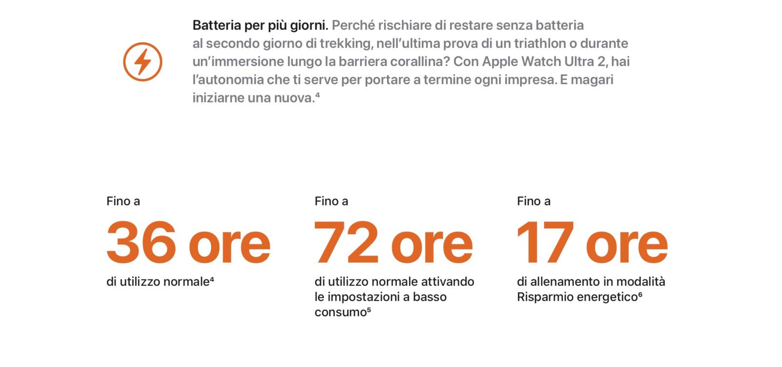 Apple Watch Ultra 2, l'autonomia di 72 ore forse è uguale alle 60 ore del primo modello