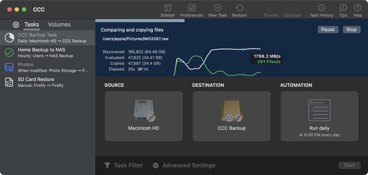 Carbon Copy Cloner il backup totale supporta macOS Sonoma e servizi cloud