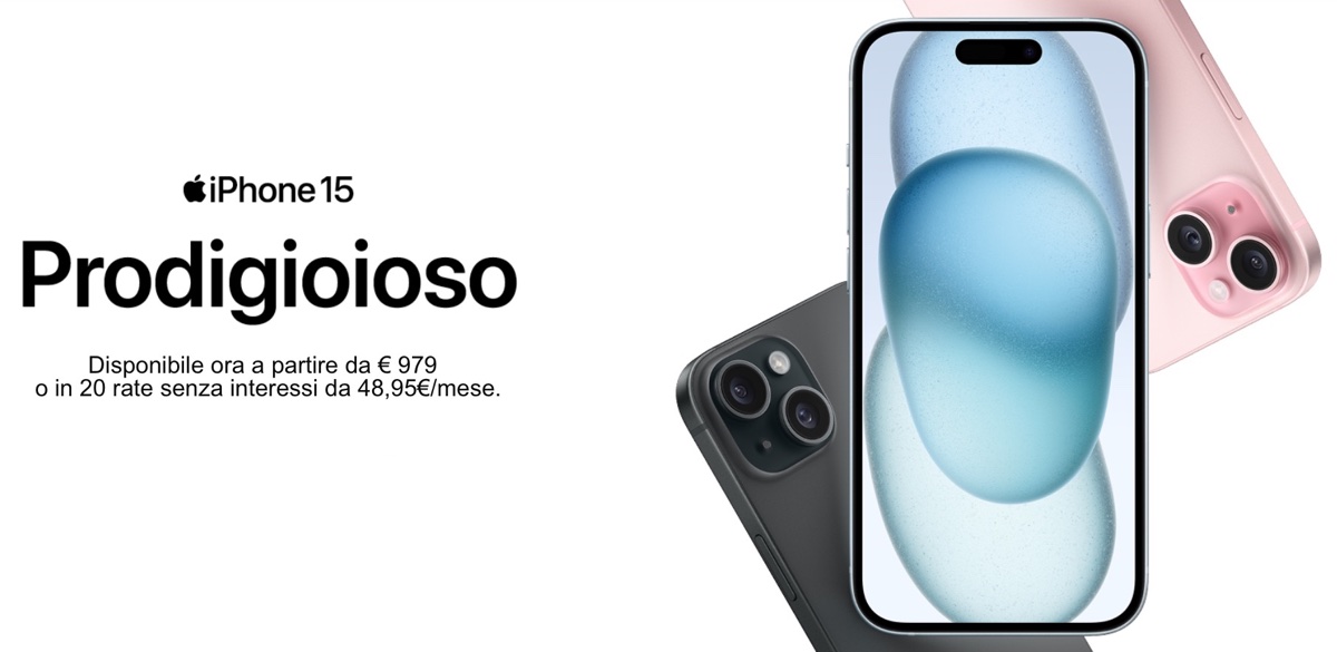 Da Juice iPhone 15, Apple Watch 9 e Ultra 2 si comprano anche a rate
