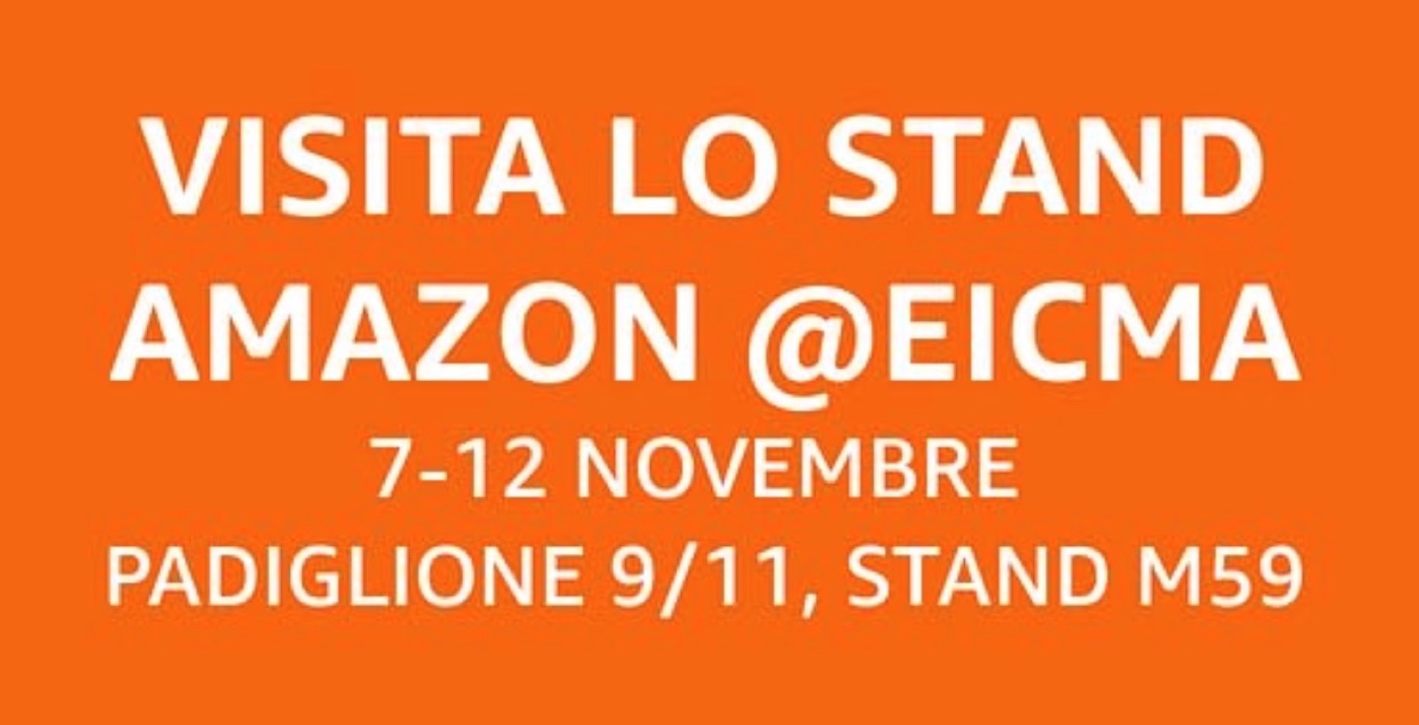 Amazon per la prima volta a EICMA, la fiera moto di Milano